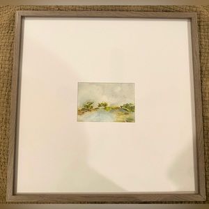 •Oversized Watercolor Landscape•